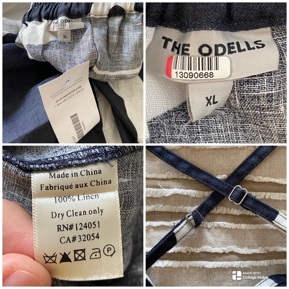 Anthropologie Feuilles The Odells Linen Maxi Dress Size XL - Picture 11 of 16